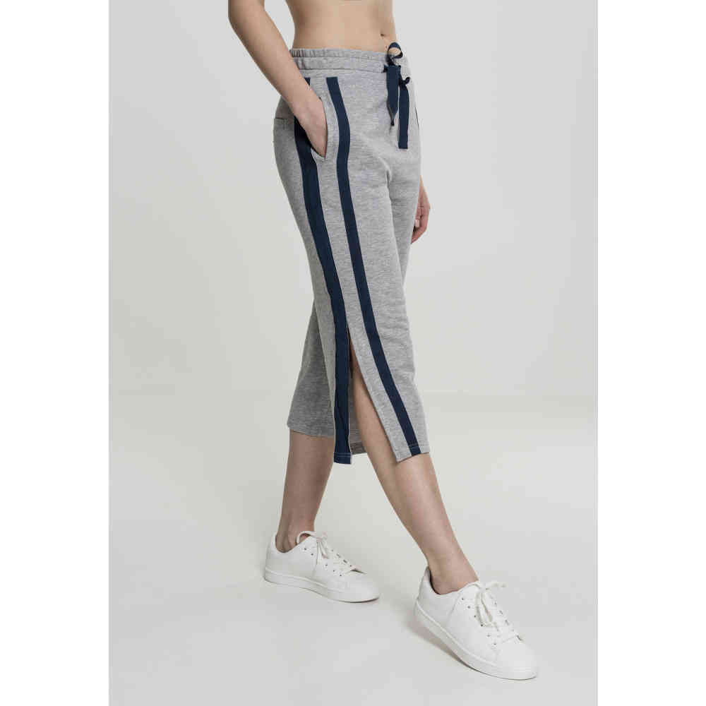 Urban Classics - Terry culotte Pantalon 3/4 - Gris